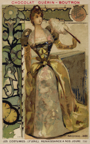 Parisian fashion, 1889 (chromolitho)
