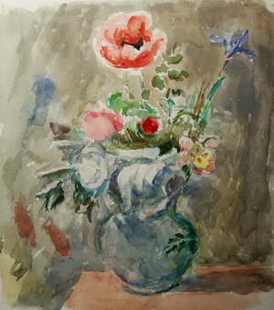 Summer Flowers, c.1950 (watercolour)