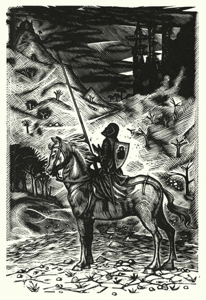 Arthur, Hero of Romance and Chivalry (woodcut)