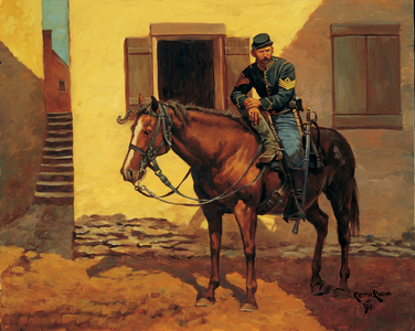 Federal First Sergeant 1863, 1996 (oil on linen)