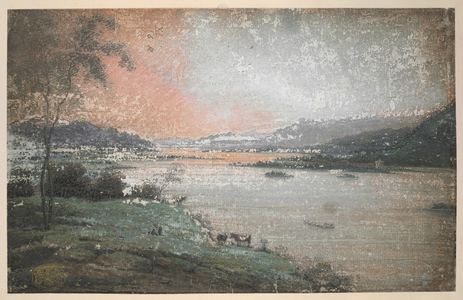 A colored view of Windermere Lake.