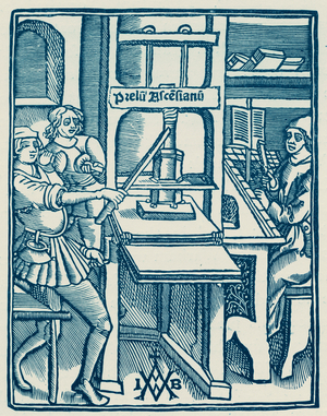 Printer's mark of Jodocus Badius