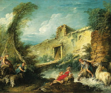 Le Passage du Gue (oil on canvas)