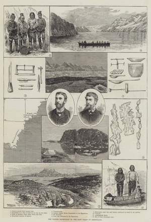 The Danish Expedition to the East Coast of Greenland (engraving)