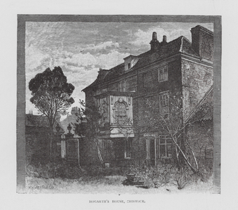 Hogarth's House, Chiswick (litho)