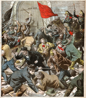 Strike in Limoges, 1905 (print)