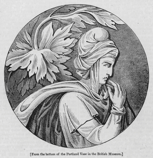 From the bottom of the Portland Vase in the British Museum (engraving)