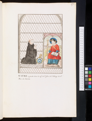 Monuments and epitaphs in the churches of Beauvais, Chartres, Vendôme, c.1700 (drawing)