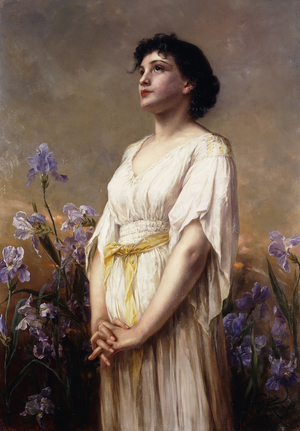 The Iris Beauty,  (oil on canvas)