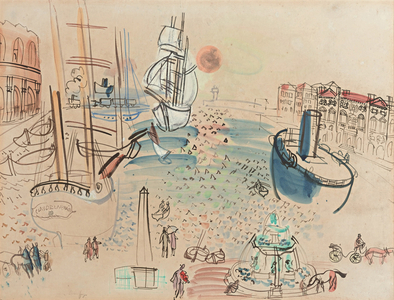 Tribute to Claude Lorrain, c.1929 (watercolor, pastel and pencil on paper)
