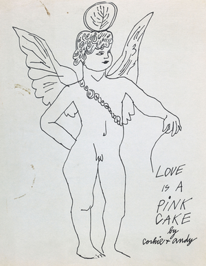 Cupid, 1953 (black print on blue paper)