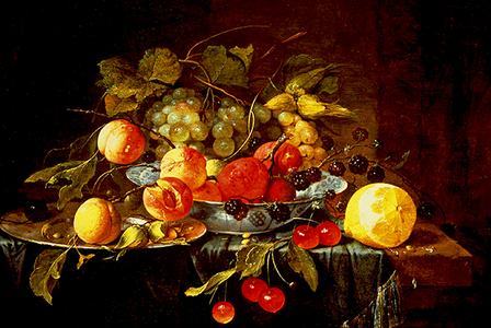 Still Life with Fruit (oil on panel)