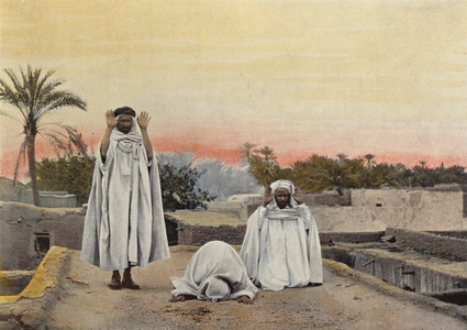La Priere A Biskra (colour photo)