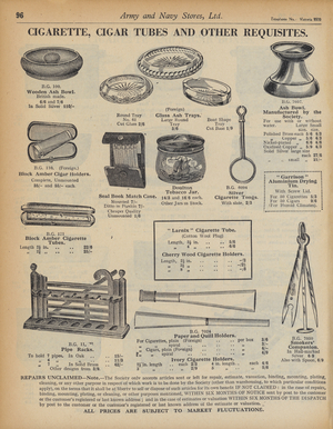Page from Army and Navy Stores Catalogue, 1939-40 (litho)