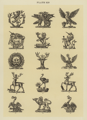 llustration for Fairbairn’s Book of Crests (engraving)