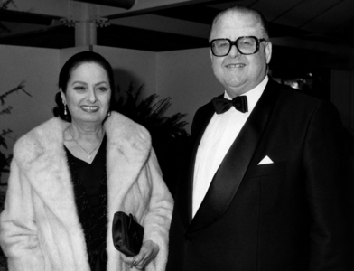 Circus master Rolf Knie with his wife Tina, 1986 (photo)