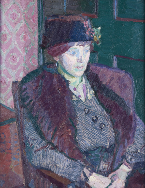 Portrait of Mrs Victor Sly, c.1914-15 (oil on canvas)