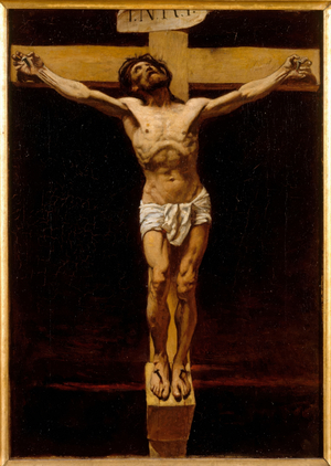 Christ on the Cross, sketch for the courtroom of the Assize Court at the Palais de Justice in Paris, circa 1873 (oil on canvas)