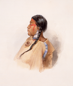 Cree Woman, 1833 (w/c and graphite on paper)