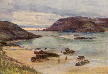 Salcombe Harbour (colour litho)
