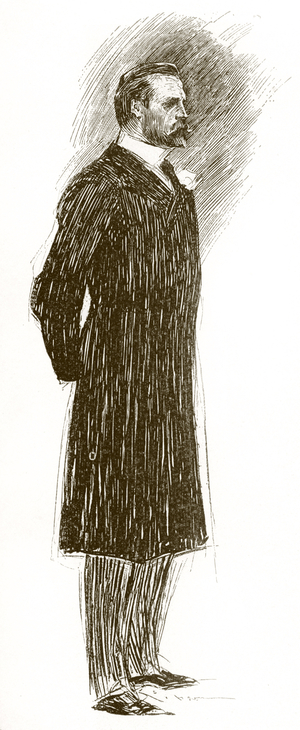 Fashion for American  man in late 19th century