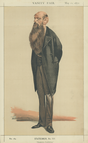 Sir Wilfrid Lawson (colour litho)
