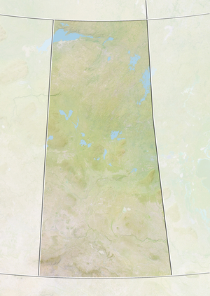 Province of Saskatchewan, Canada, Relief Map