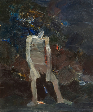 Seated Figure, 1971-2 (oil on board)