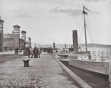 Scotland: Princes Pier, Greenock (b/w photo)