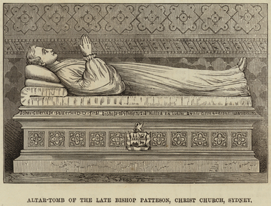 Altar-Tomb of the Late Bishop Patteson, Christ Church, Sydney (engraving)