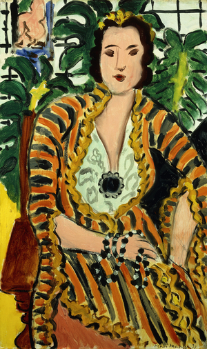 Woman with a Blue Jewel (Helene Galitzine with Gemstone), 1937 (oil on canvas)