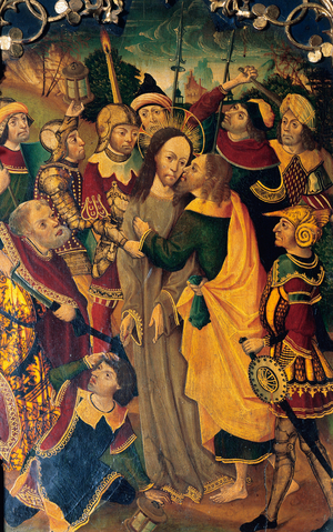 The Kiss of Judas, detail