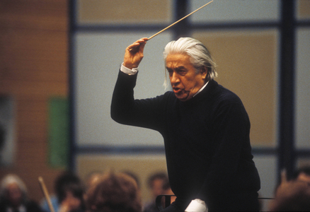 Sergiu Celibidache 1912 1996, Conductor 1979 1996 General Music Director of the Munich Philharmonic, …, 1985 (photo)
