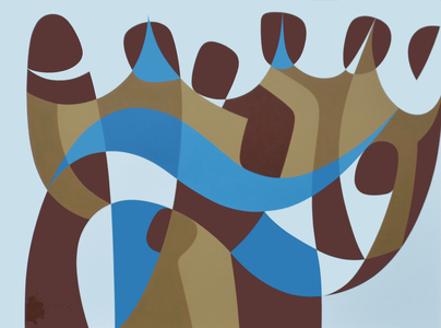 Presence (4), 1989 (acrylic on board)