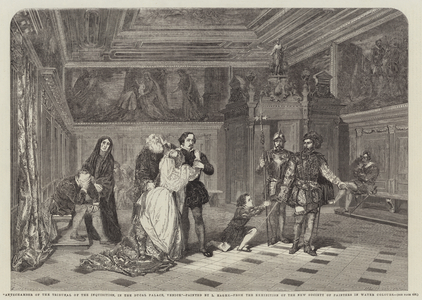 Antechamber of the Tribunal of the Inquisition, in the Ducal Palace, Venice (engraving)