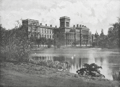 The Foreign and India Offices, from St James's Park (b/w photo)
