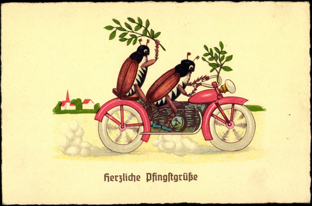 Artist Merry Pentecost, May Beetle, Motorcycle