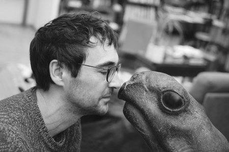 Portrait of Quentin Garel (b/w photo, February 27, 2020)