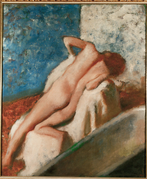 After the bath (oil on canvas)