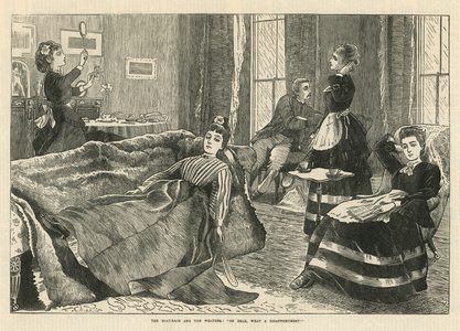 The boat race and the weather (engraving)