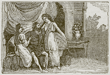 The Man and his Two Wives (engraving)