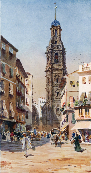 Valencia, San Pablo (colour litho)