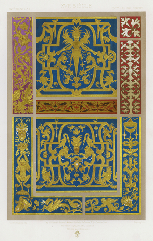 L'Ornement Des Tissus: XVIth Century, XVIe Siecle, XVItes Jahrhunder (colour litho)