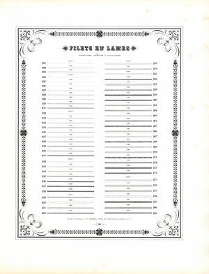 Dotted and Wavy Line Elements - Filets en Lames (print)