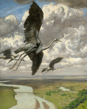 Wondrous Birds, 1892 (oil on cardboard)	