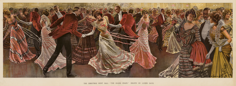 Christmas Hunt Ball (colour litho)