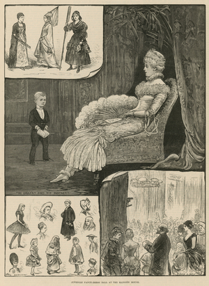 Juvenile fancy-dress ball at the Mansion House (engraving)