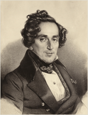 Portrait of Giacomo Meyerbeer (engraving)