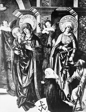 Scene of the life of holy Elizabeth of Hungary