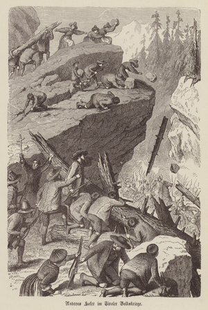 Tyrolean Rebellion, Austria, 1809 (engraving)